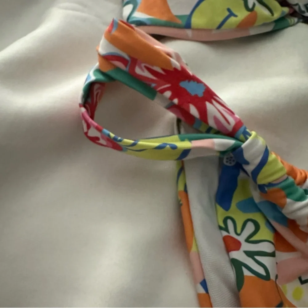Floral Strapless Bikini
